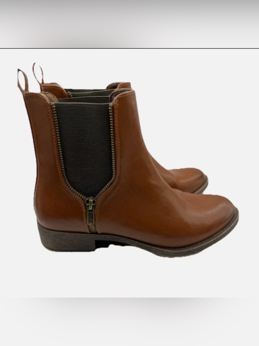 ROCKET DOG Women's Camilla Bromley Brown Ankle Boots Side Zip Size 8 M